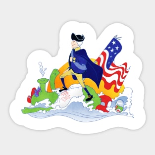 Crossing the Delaware Sticker